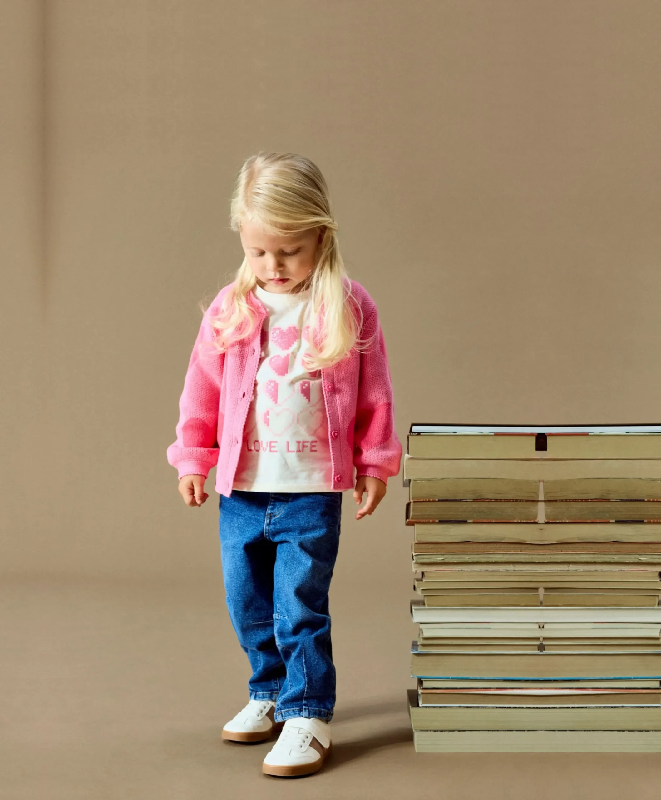 Meisjes vest roze