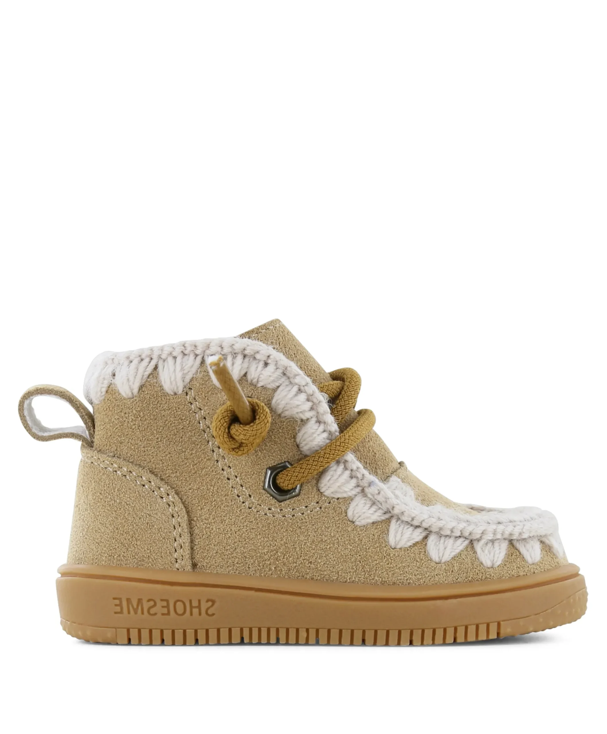 meisjes veterschoenen beige