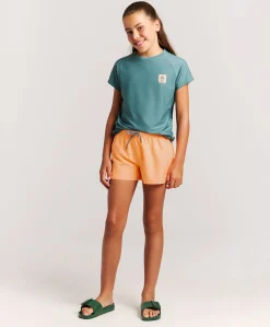 Meisjes zwemshort oranje