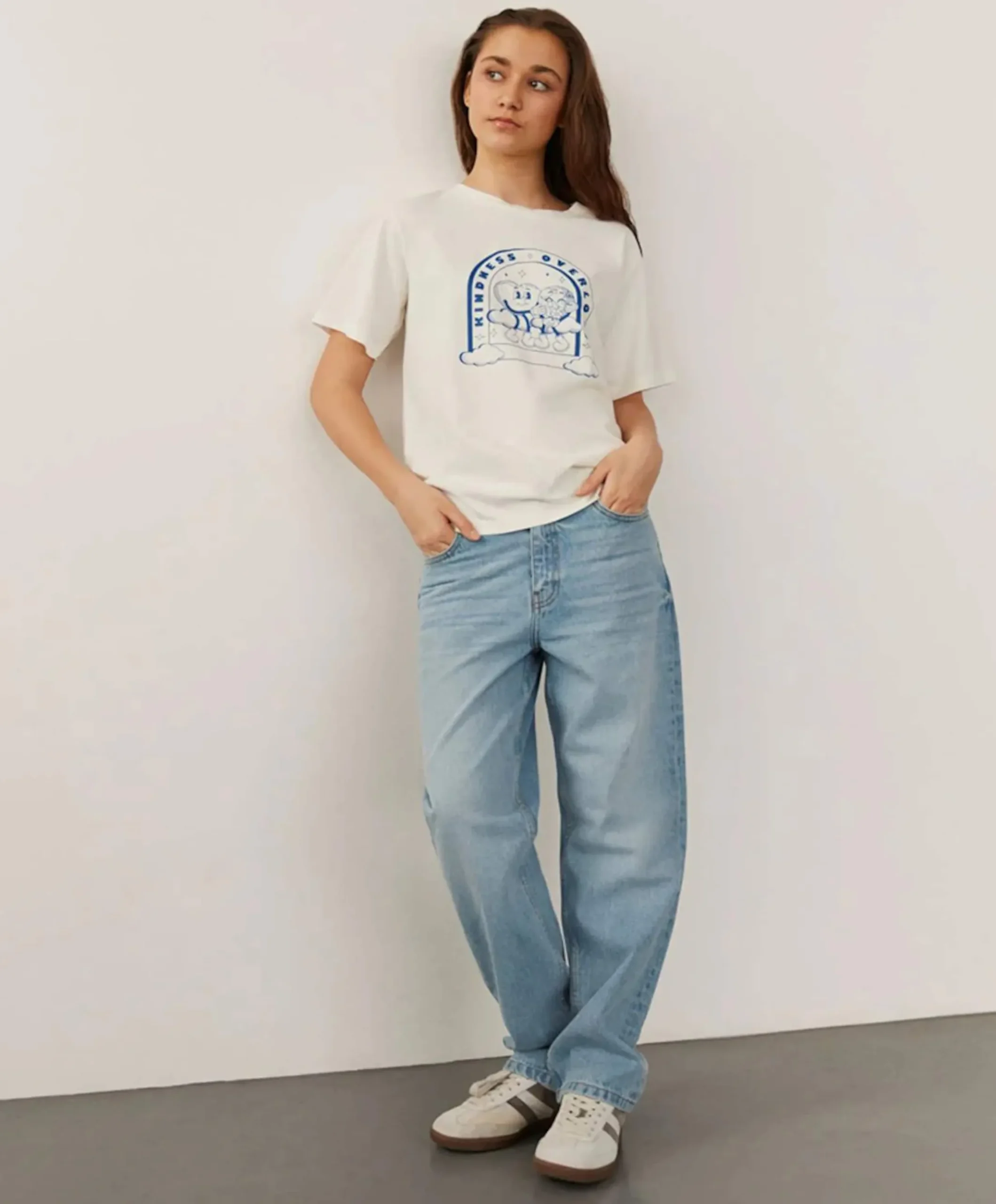 MELIKASY LOW WAIST jeans blauw