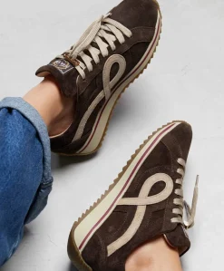 Mikki Eve dames sneakers bruin