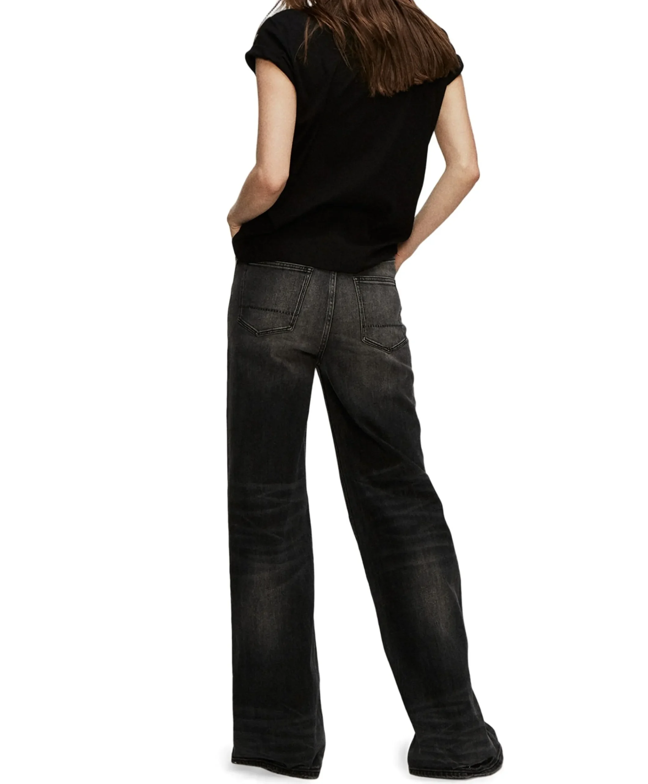 MIKU REIKO dames jeans grijs