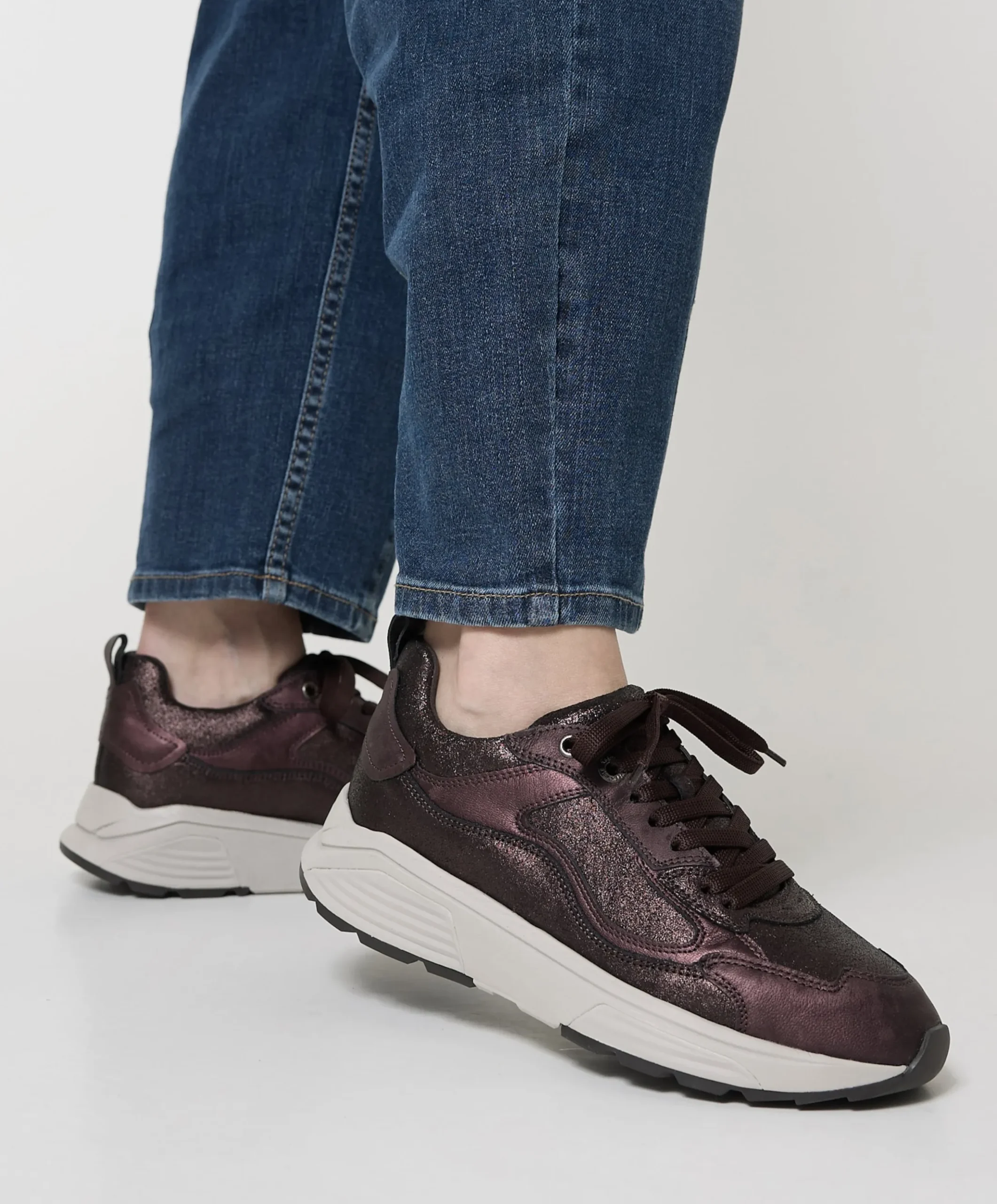 Milau dames sneakers bruin