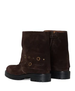 Miles Moxie meisjes enkellaarzen bruin
