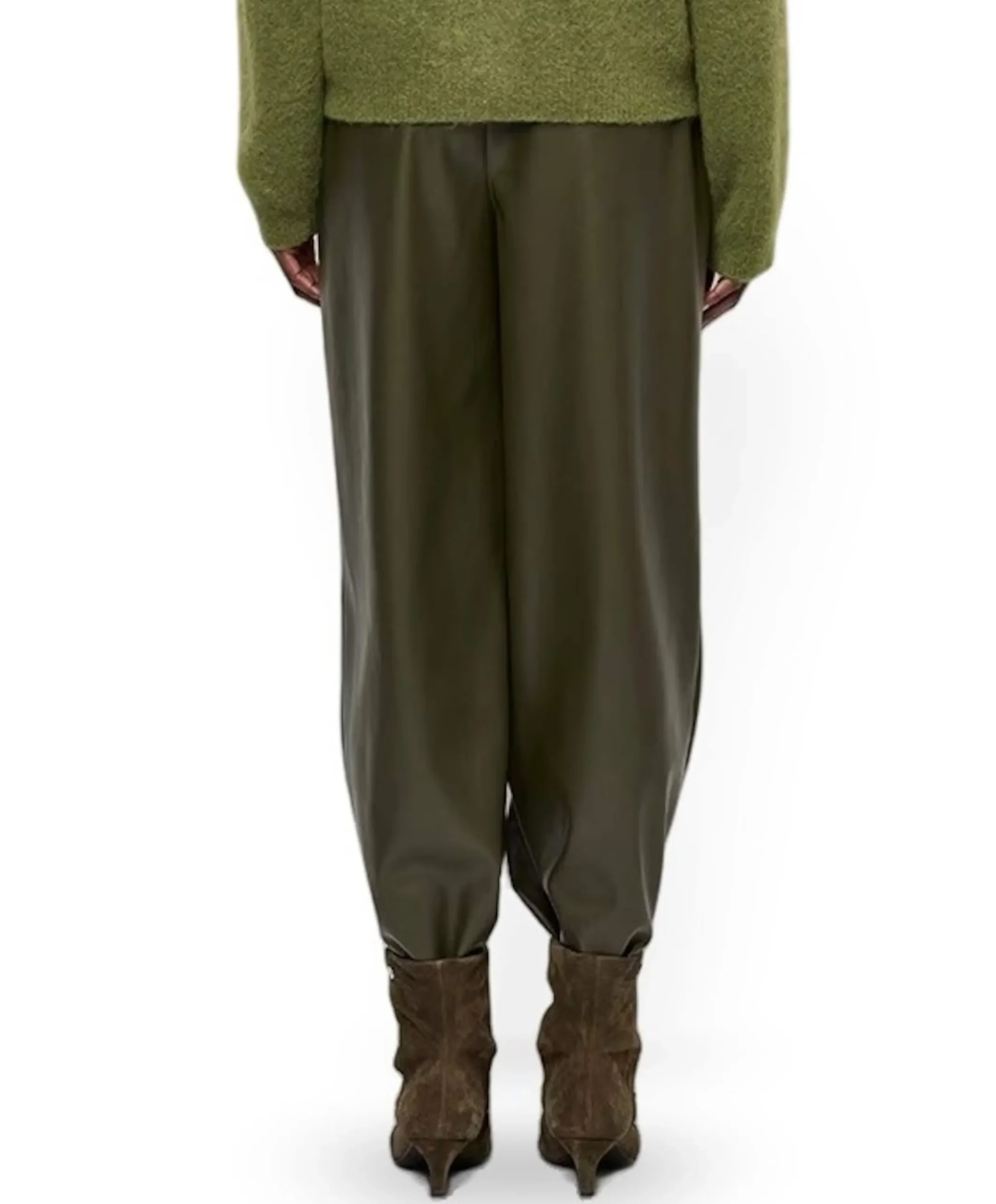 Minora barrel dames broek groen