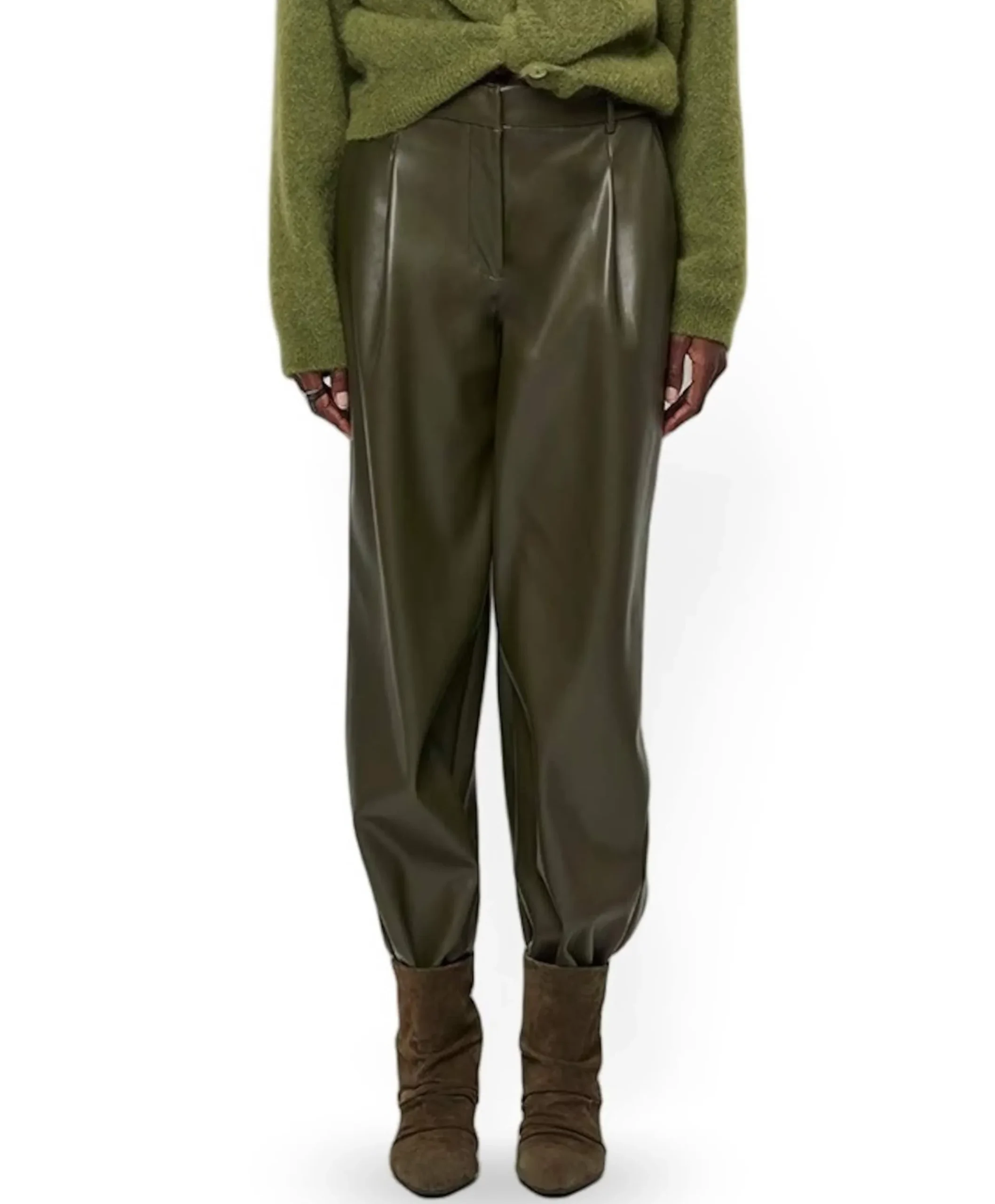 Minora barrel dames broek groen