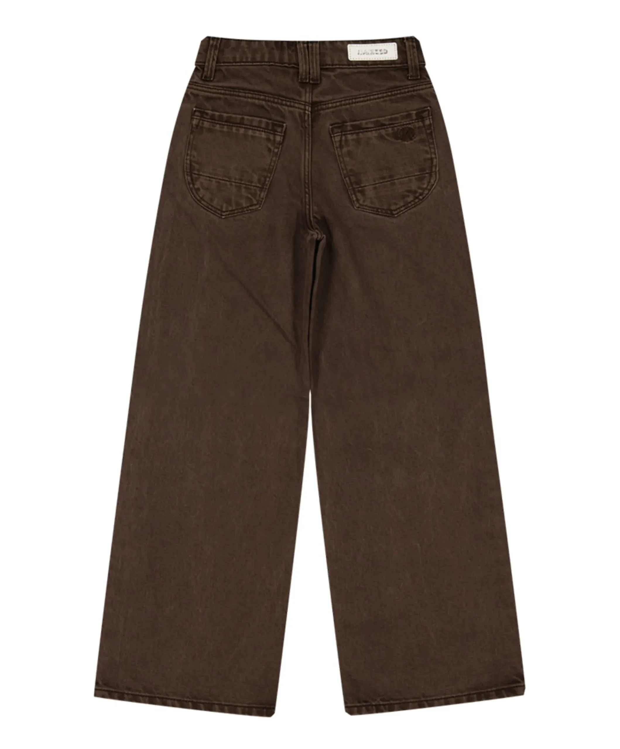 Monaco Color meisjes jeans bruin