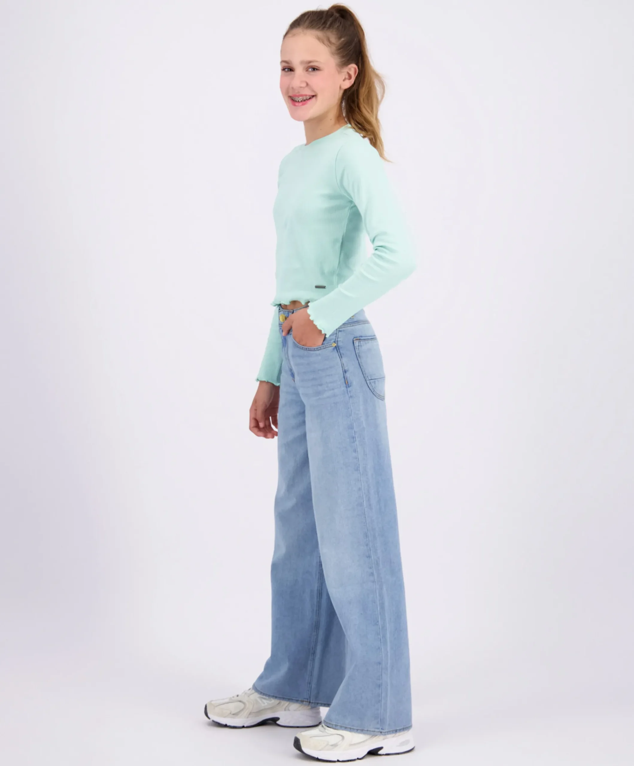 Monaco meisjes jeans blauw