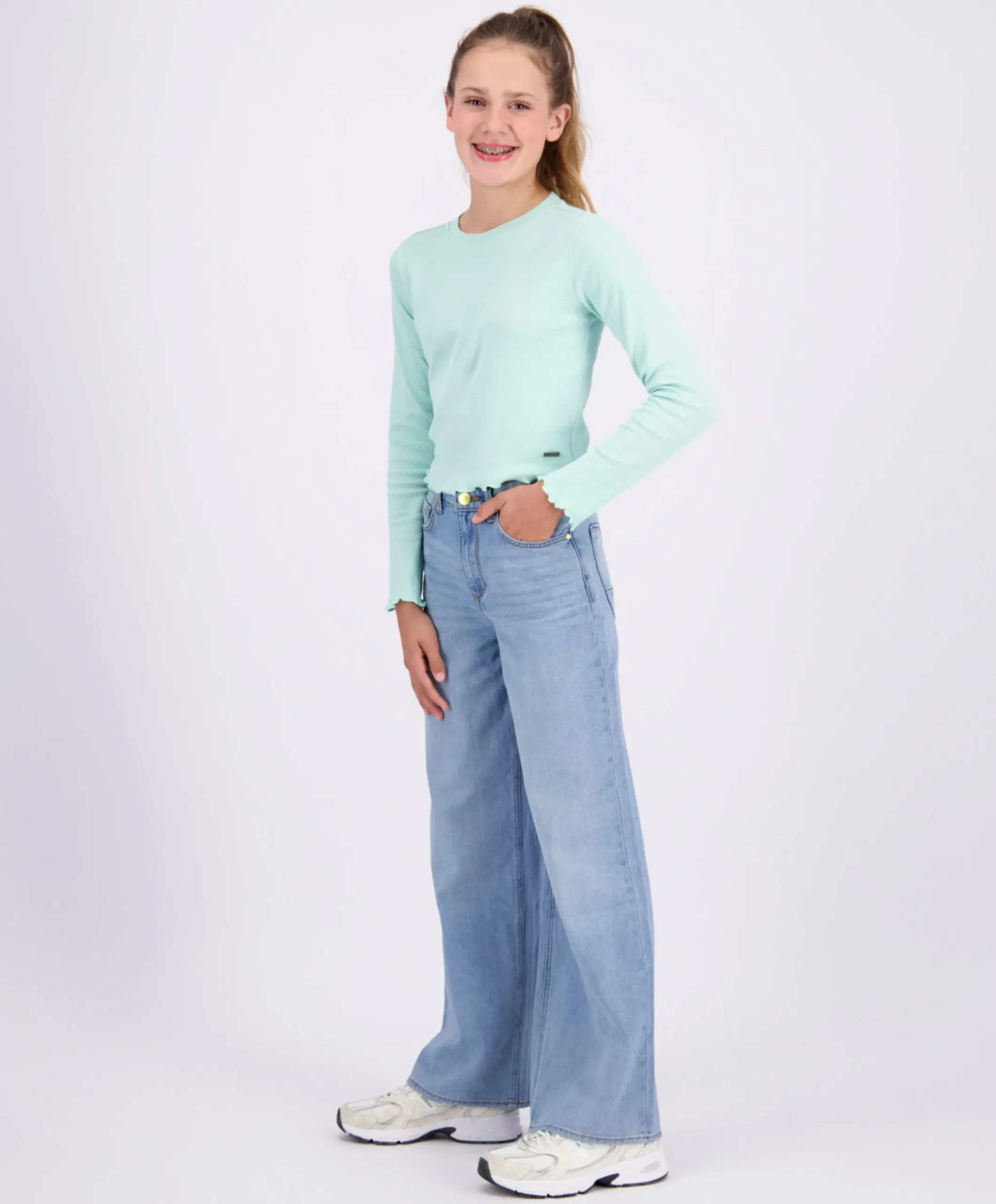 Monaco meisjes jeans blauw