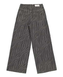 Monaco Zebra meisjes jeans grijs