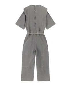 MONA dames jumpsuit grijs
