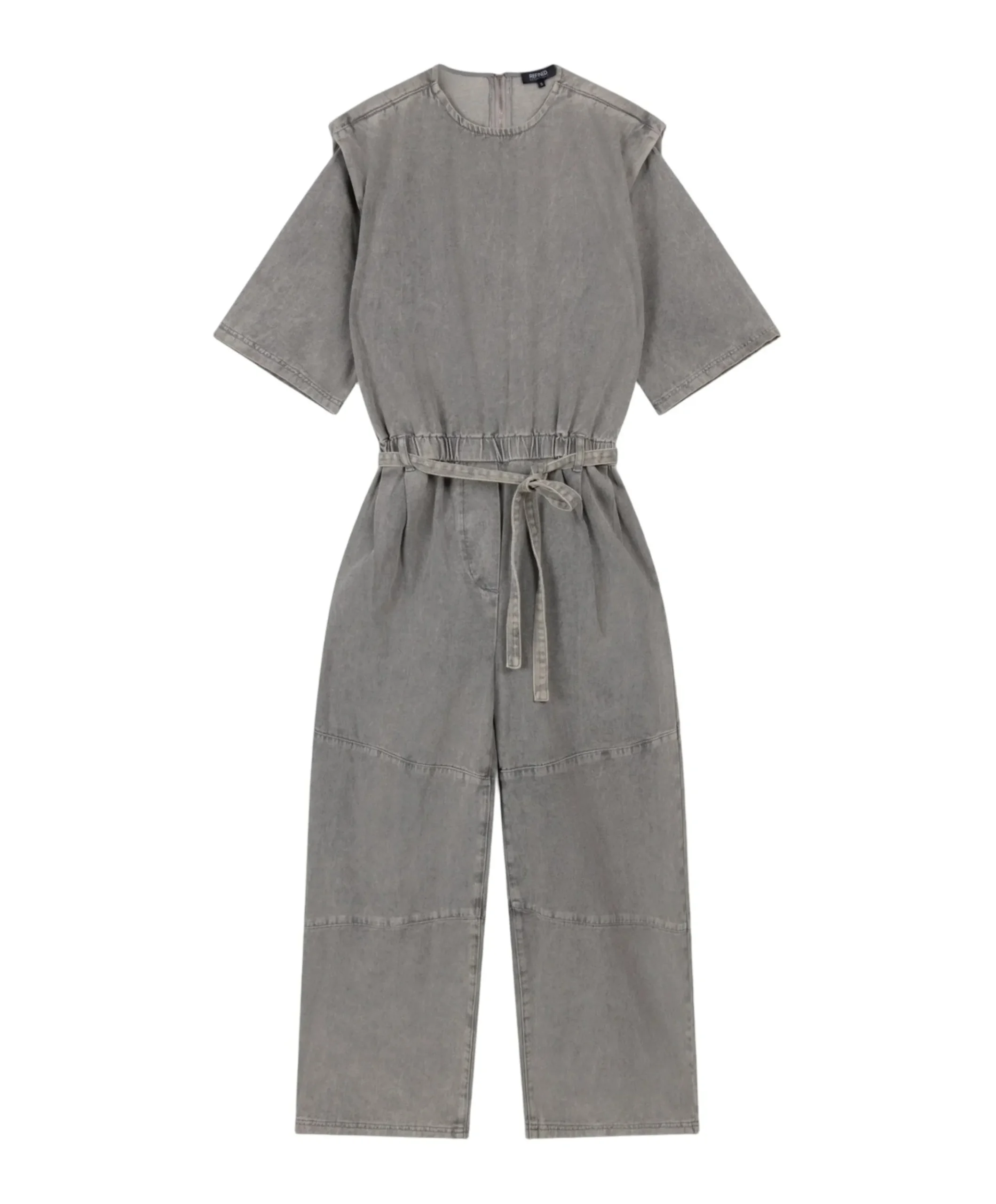MONA dames jumpsuit grijs