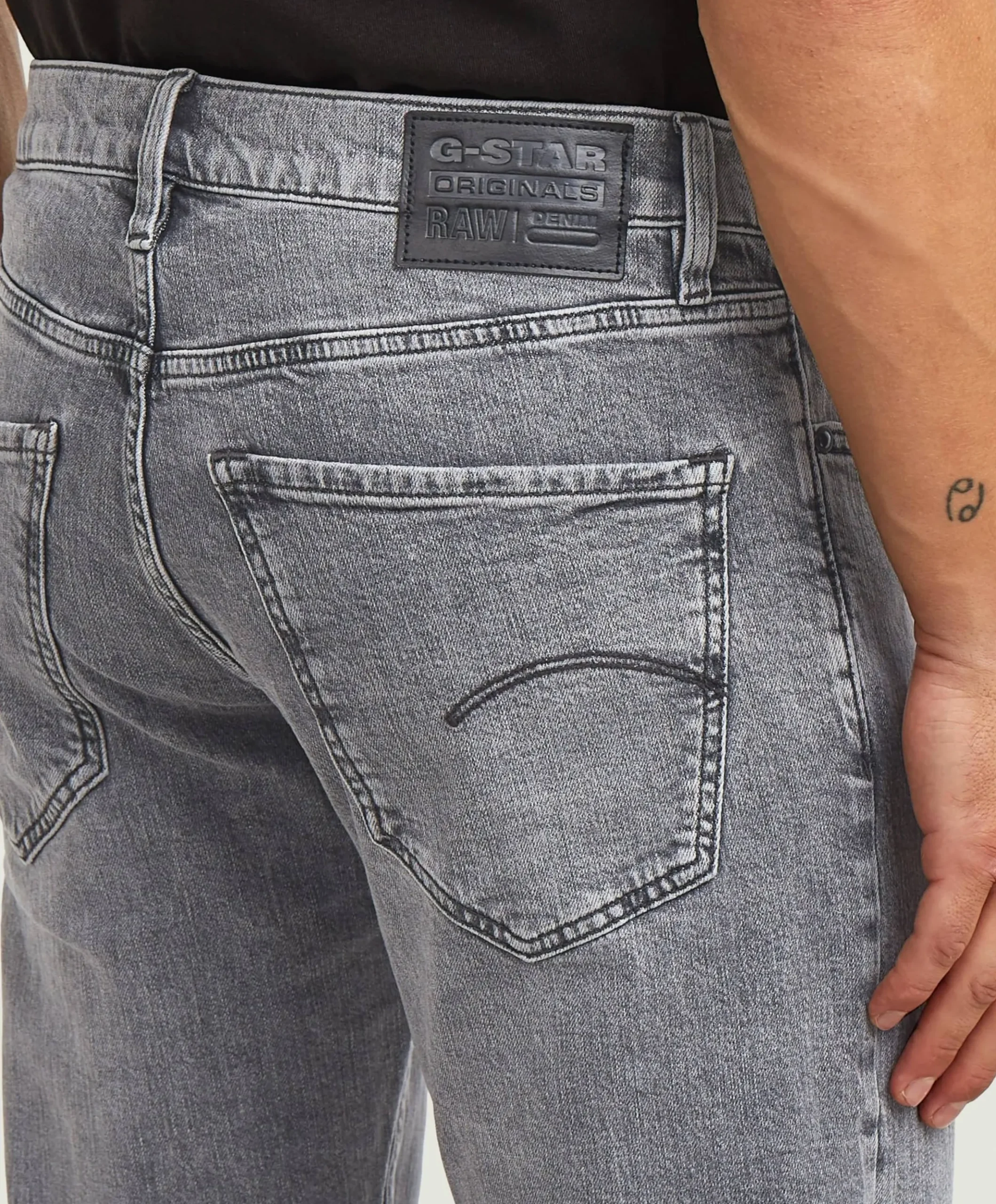 Mosa Straight heren jeans grijs