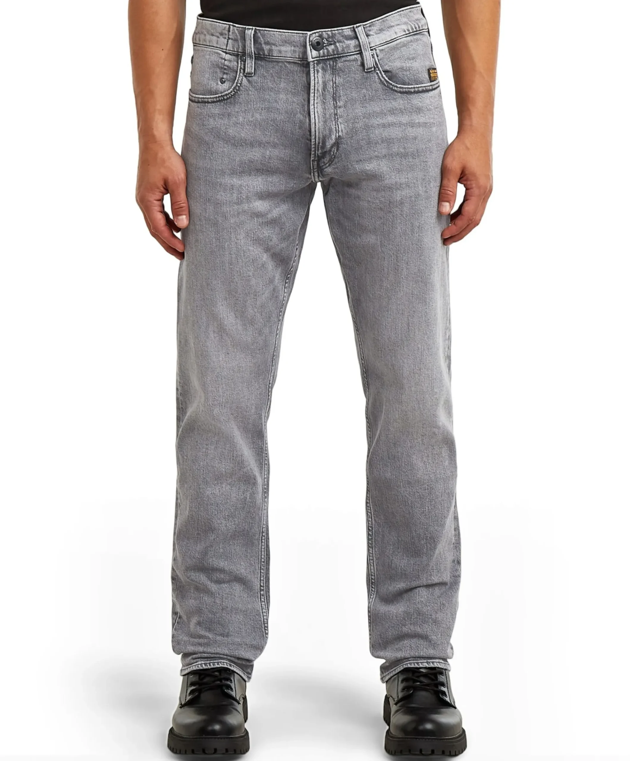Mosa Straight heren jeans grijs
