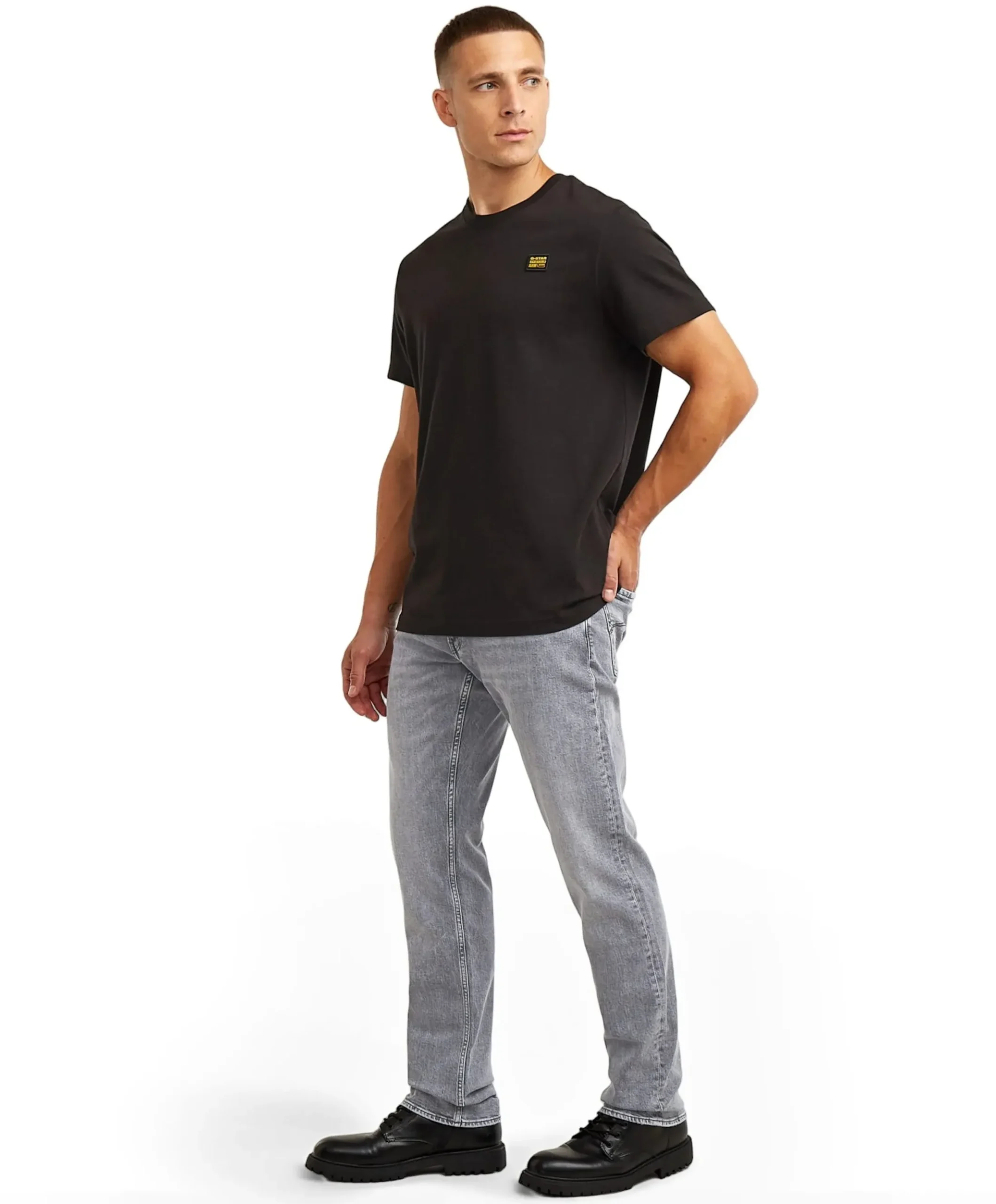 Mosa Straight heren jeans grijs