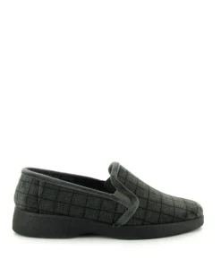 Neles 18204 heren pantoffels grijs