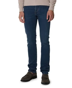 Nick Slim 5 pkt heren jeans blauw
