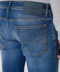 Nick Slim 5 pkt heren jeans blauw