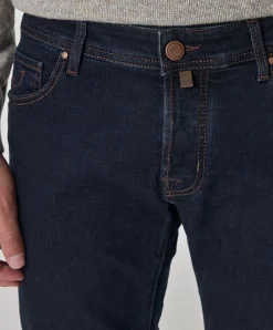Nick Slim 5 pkt heren jeans blauw