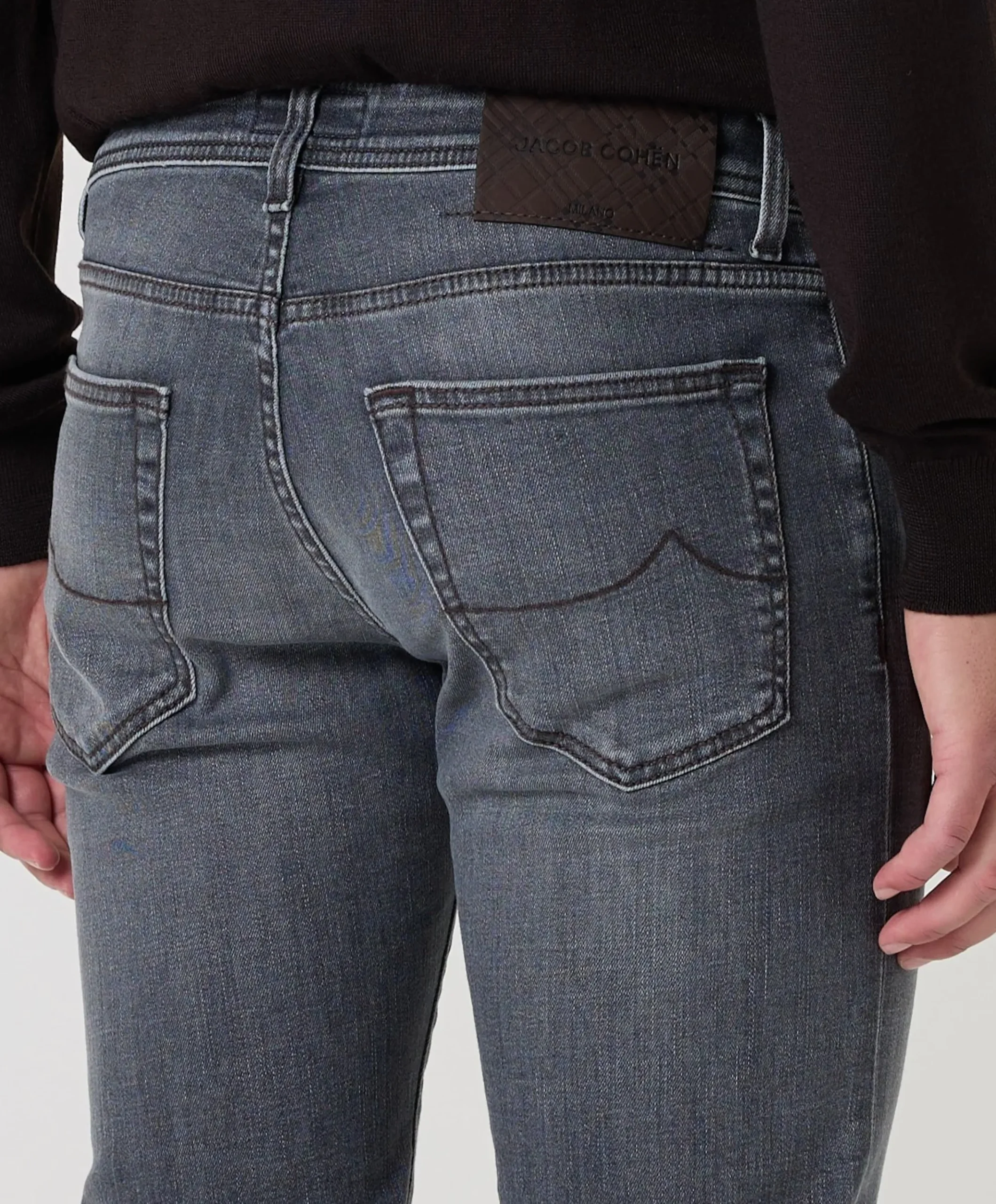Nick Slim 5 pkt heren jeans grijs