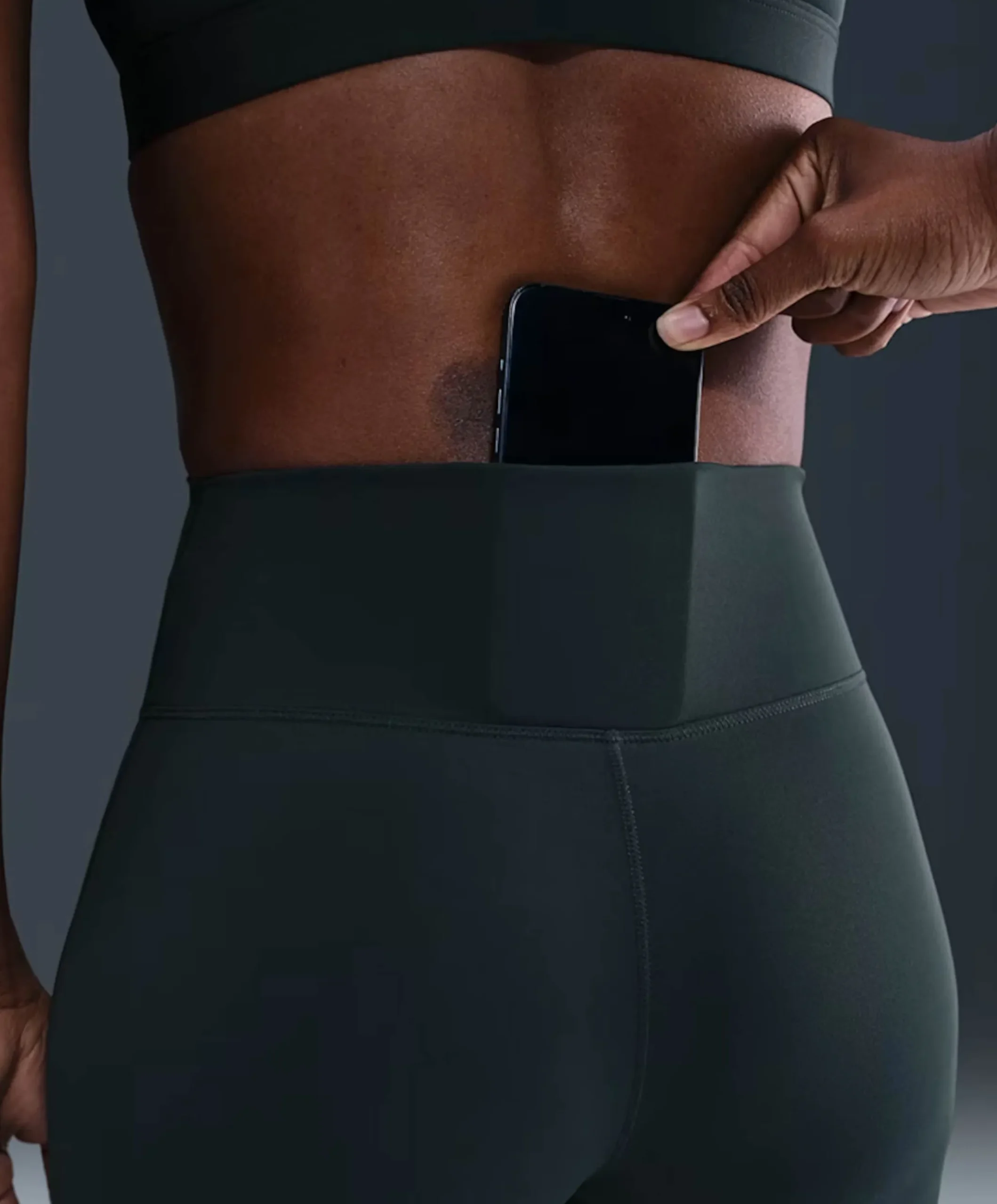 Nike One Seamless Front Women's Hig dames tights zwart