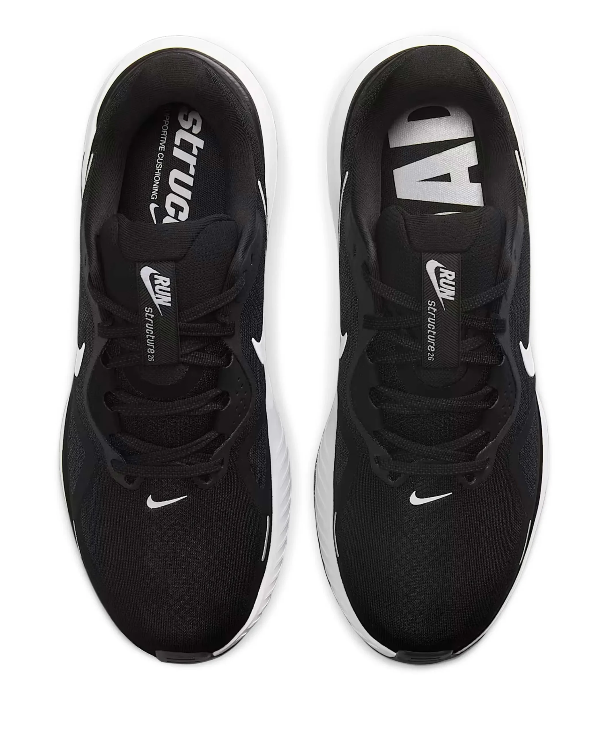 Nike Structure 26 Men's Road Runnin heren runningschoenen zwart