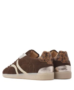 Nilla Khloe dames sneakers bruin