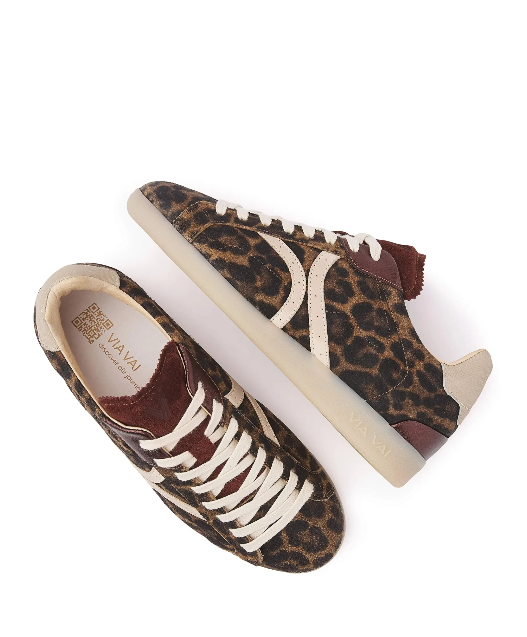 Nilla Khloe dames sneakers bruin