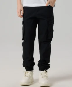 NITBAMGO REG/R TWI CA PANT M NMT NO jongens broek zwart