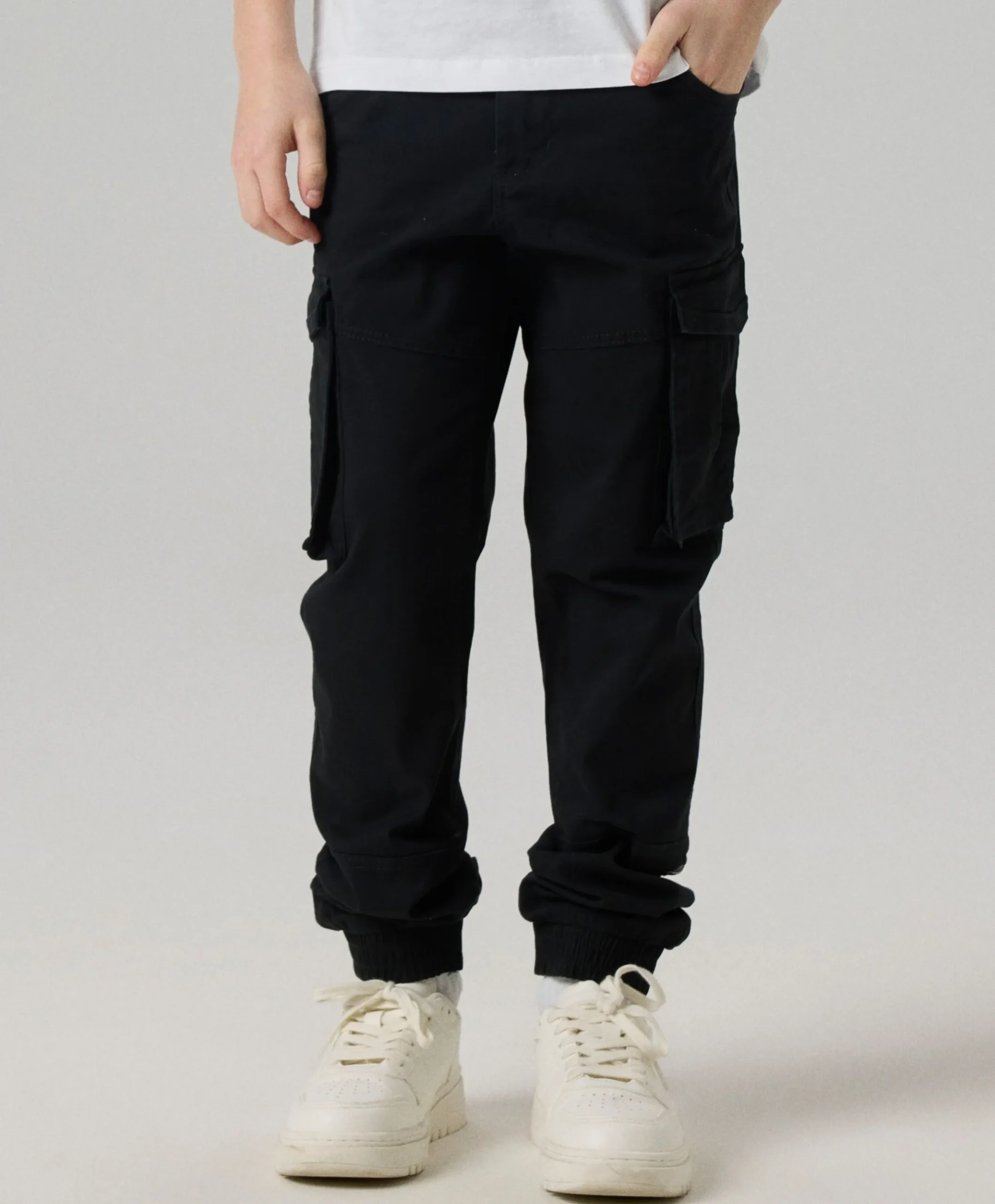 NITBAMGO REG/R TWI CA PANT M NMT NO jongens broek zwart