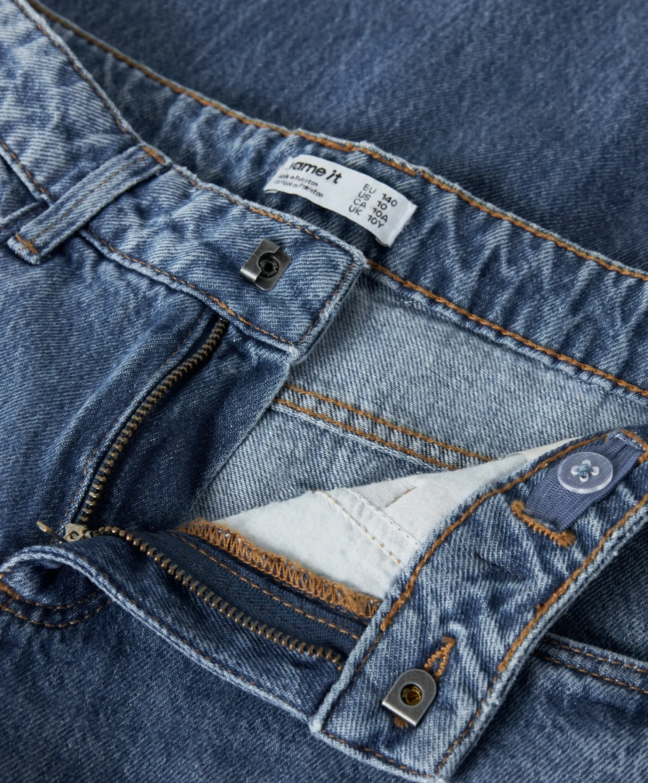 NKFBELLA BARREL JEANS 2113-RM NOOS meisjes jeans blauw