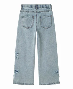 NKFBELLA SKATER DESTROY JEANS 5288- meisjes jeans blauw