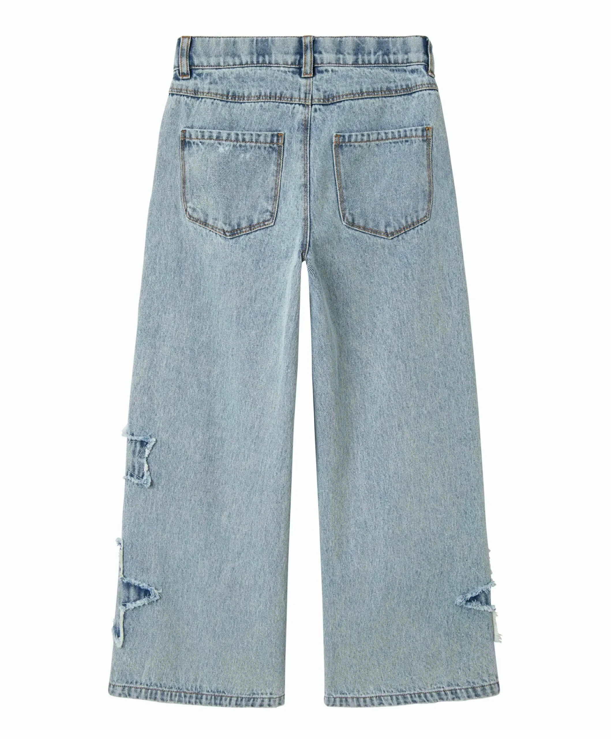NKFBELLA SKATER DESTROY JEANS 5288- meisjes jeans blauw
