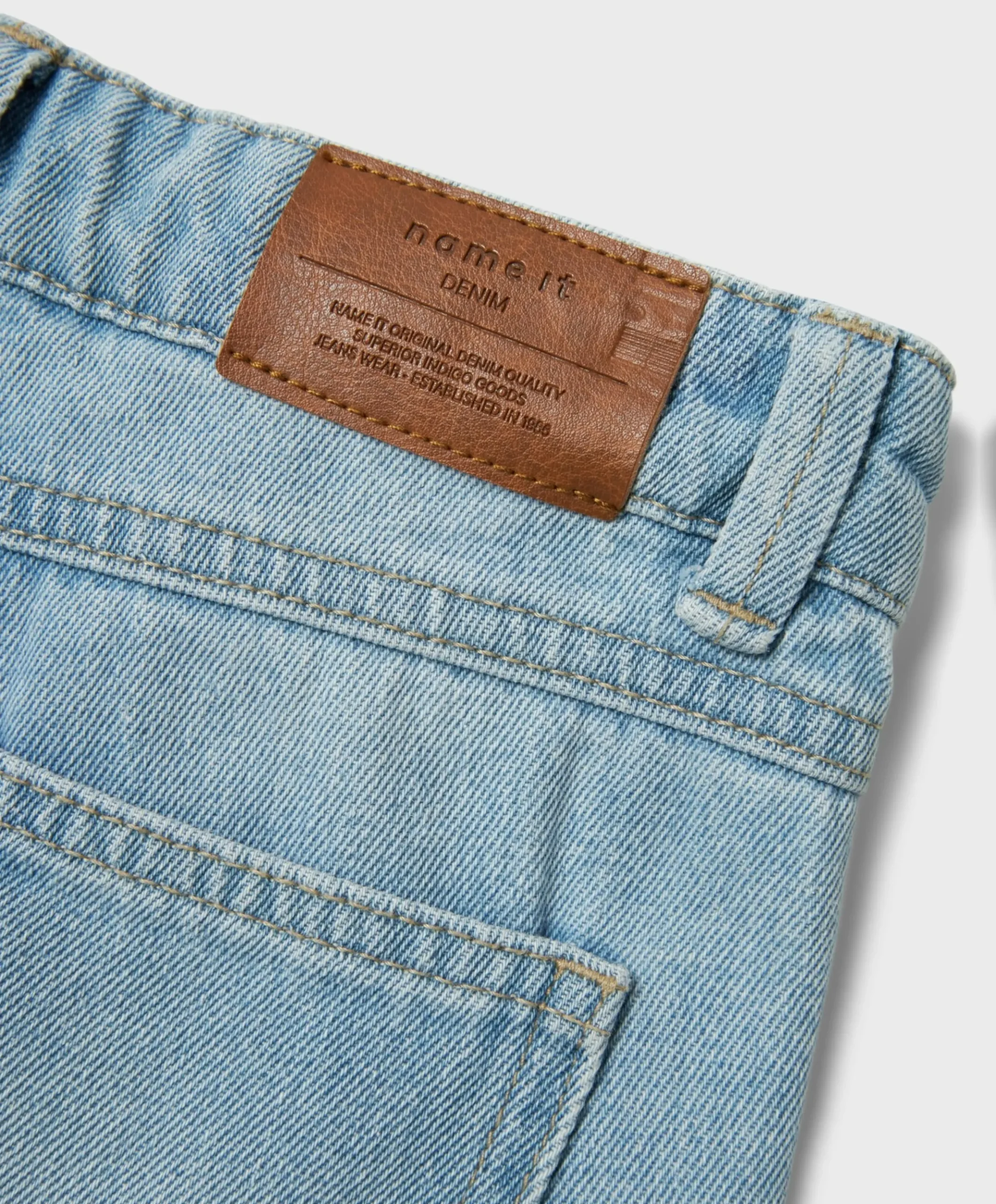 NKFROSE HW WIDE JEANS 1411-TE NOOS meisjes jeans blauw