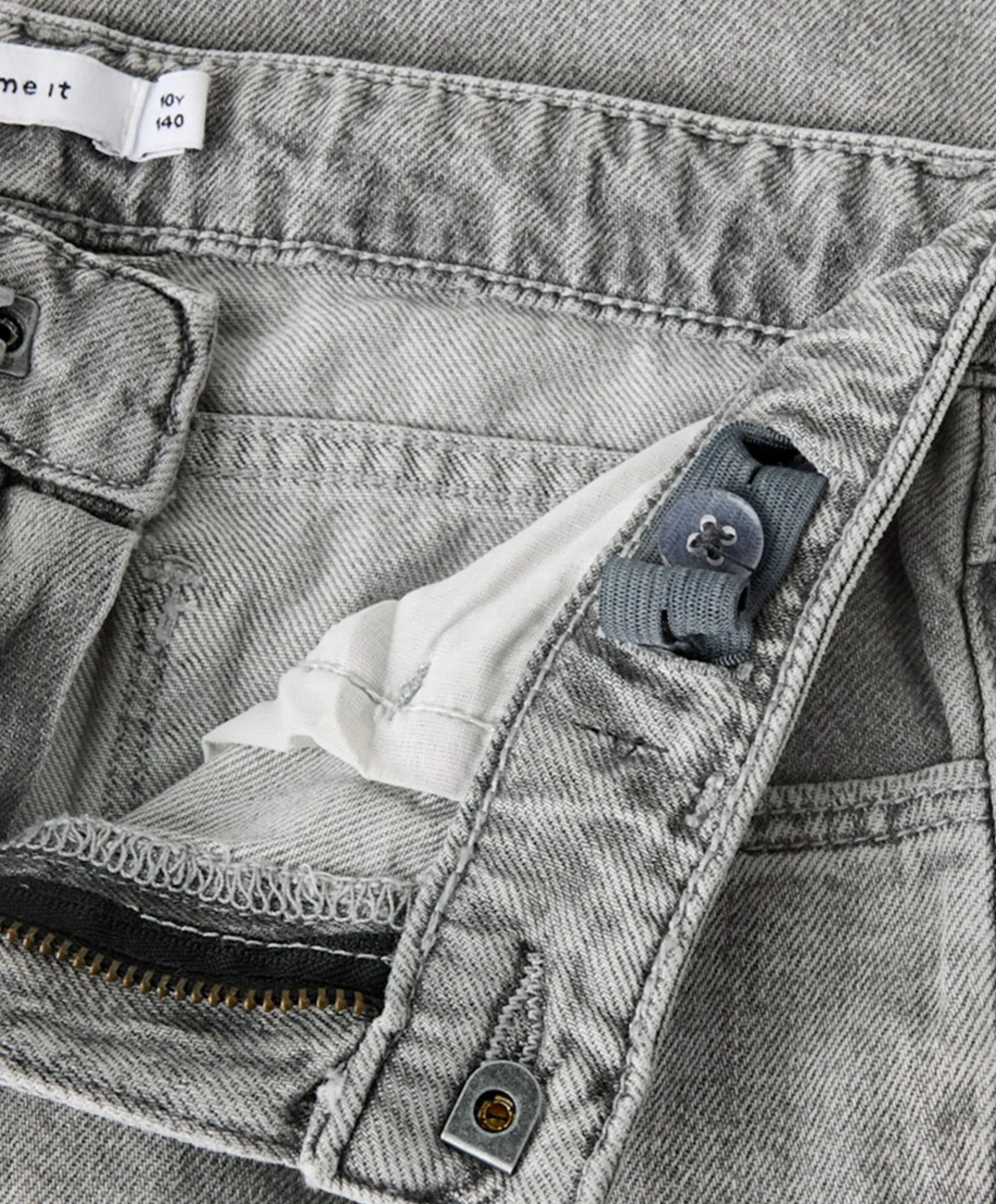 NKFROSE STRAIGHT JEANS 3366-BE NOOS meisjes jeans grijs