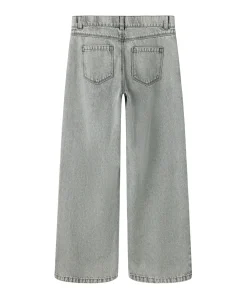 NKFROSE WIDE HEART STUDS JEANS 2021 meisjes jeans grijs