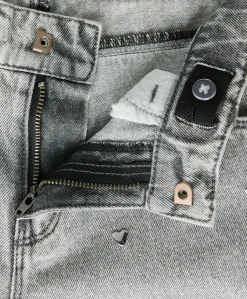 NKFROSE WIDE HEART STUDS JEANS 2021 meisjes jeans grijs