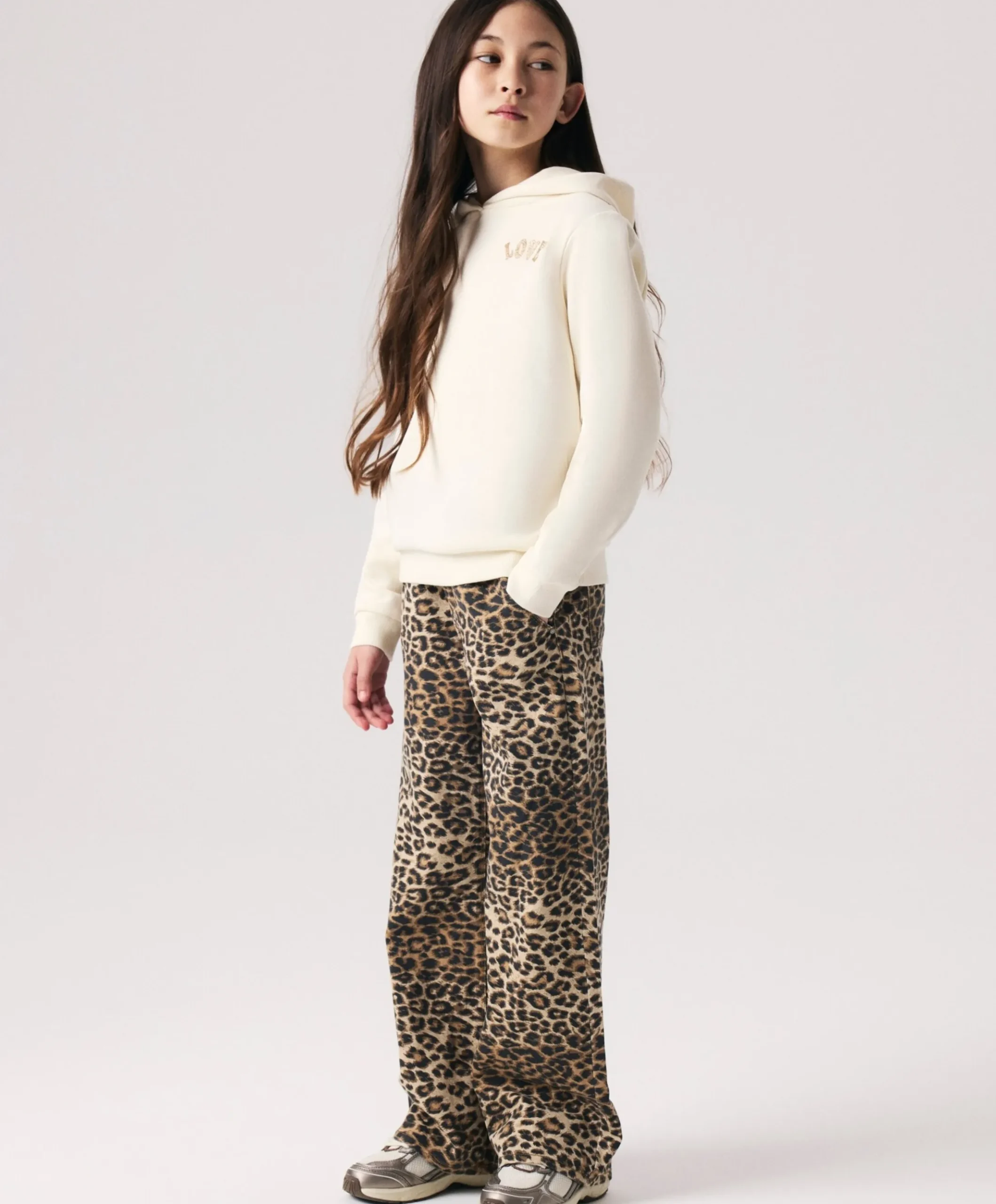 NKFROSE WIDE TWI 4444-TD O broek bruin