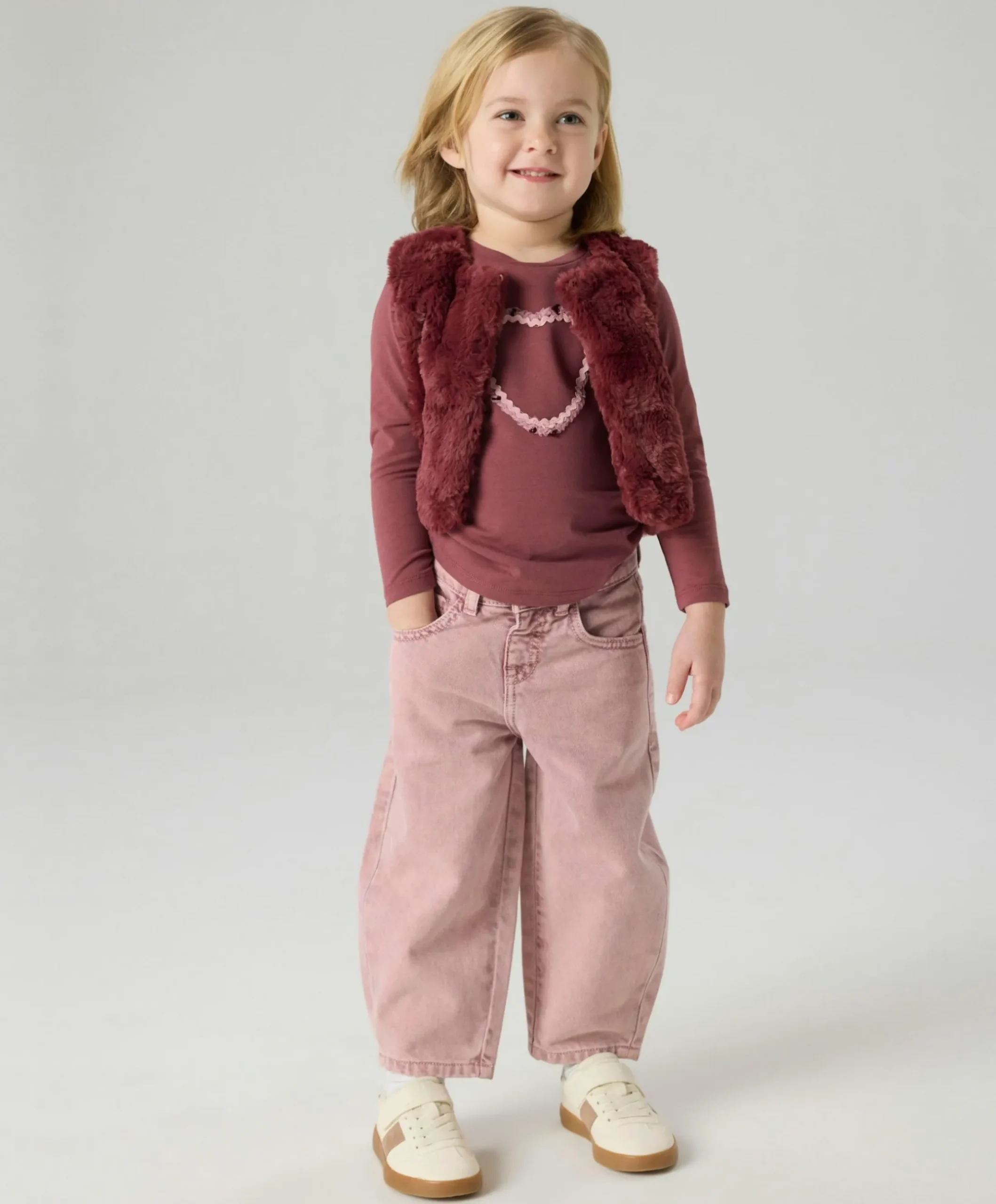 NMFBELLA BARREL DNM 4689-BE L meisjes jeans roze