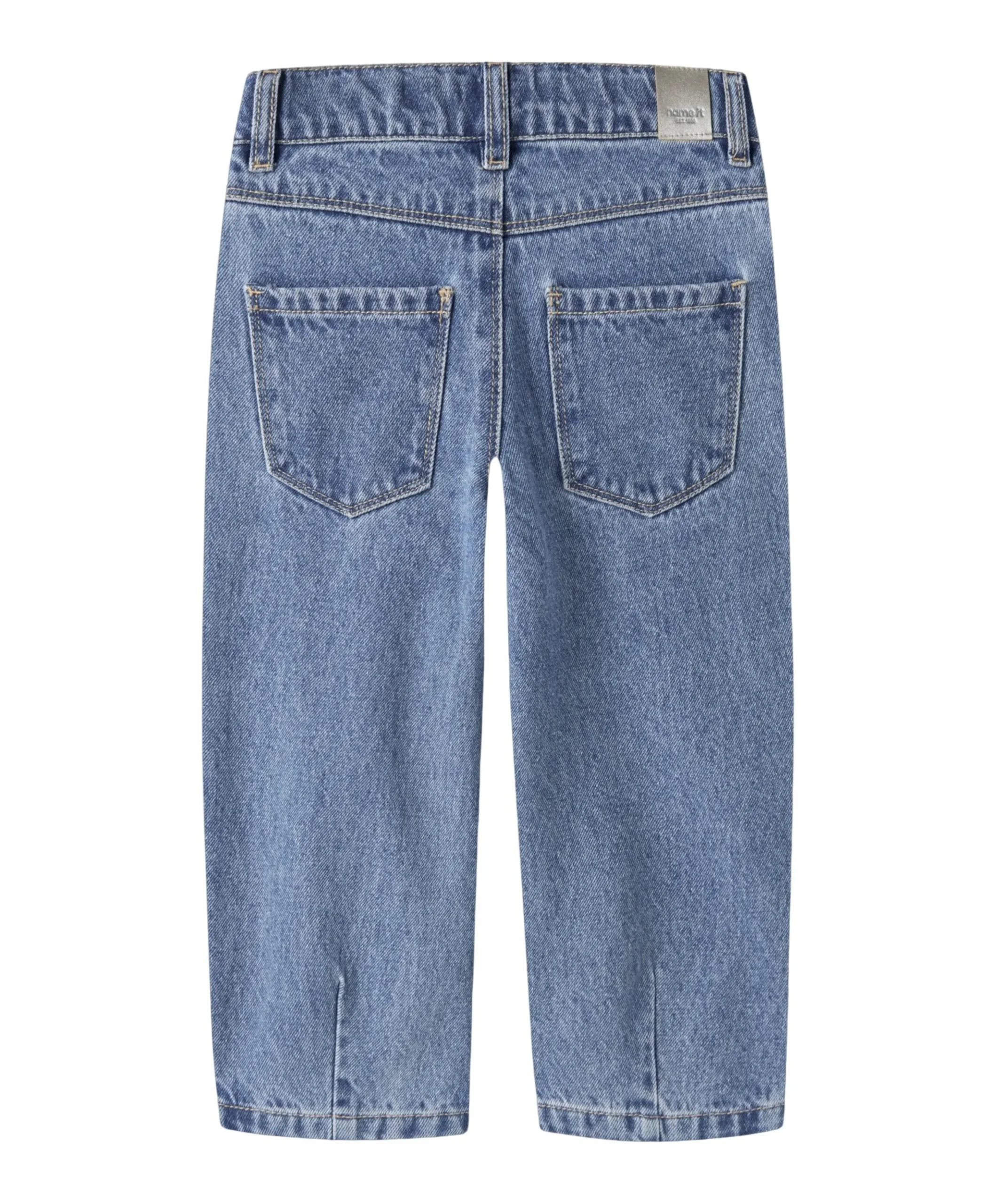 NMFBELLA BARREL GLITTER 4577- meisjes jeans blauw