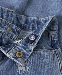 NMFBELLA BARREL GLITTER 4577- meisjes jeans blauw