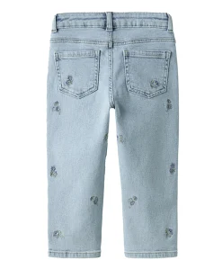 NMFBELLA MOM EMB 1224-FR NOOS meisjes jeans blauw