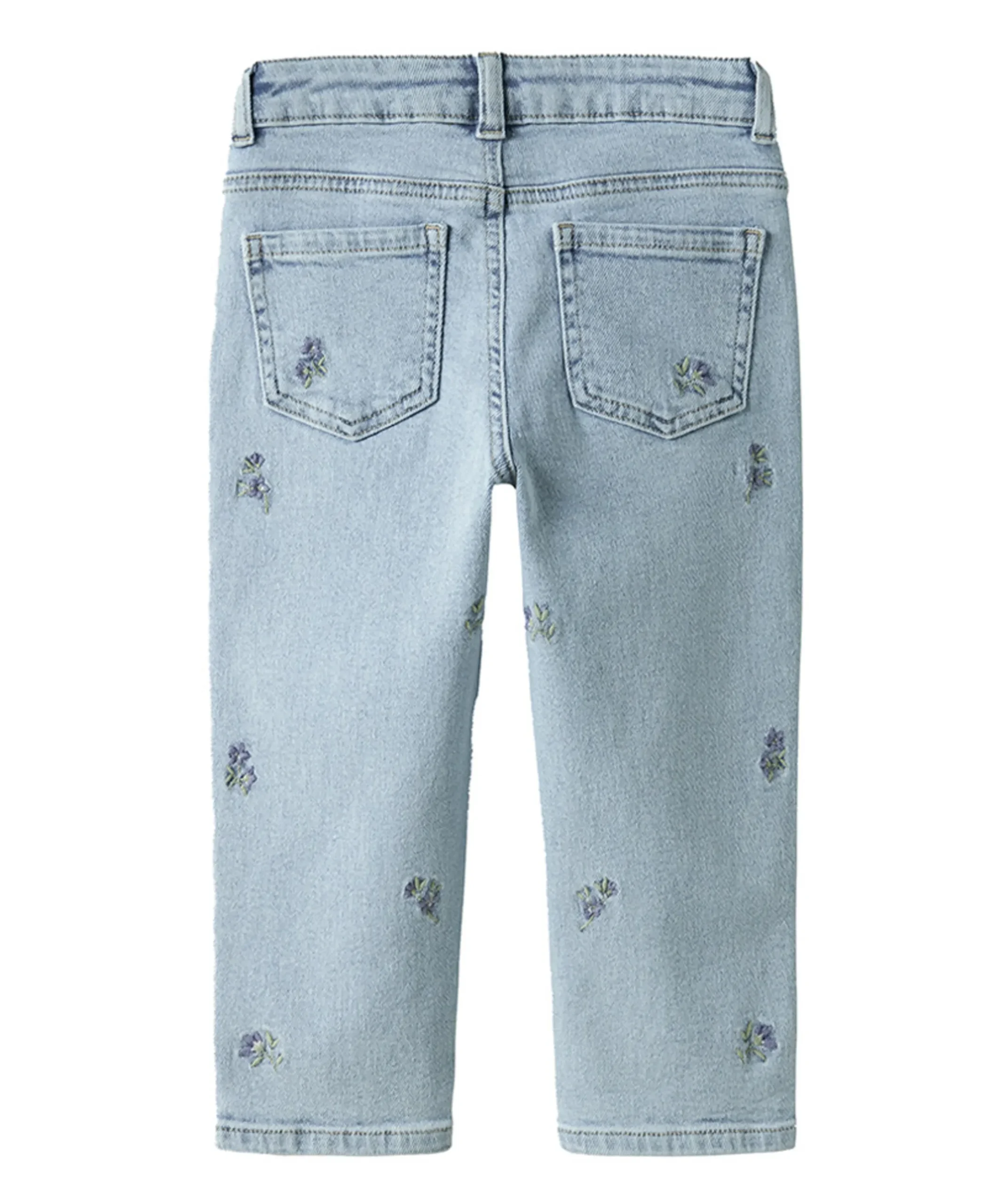 NMFBELLA MOM EMB 1224-FR NOOS meisjes jeans blauw
