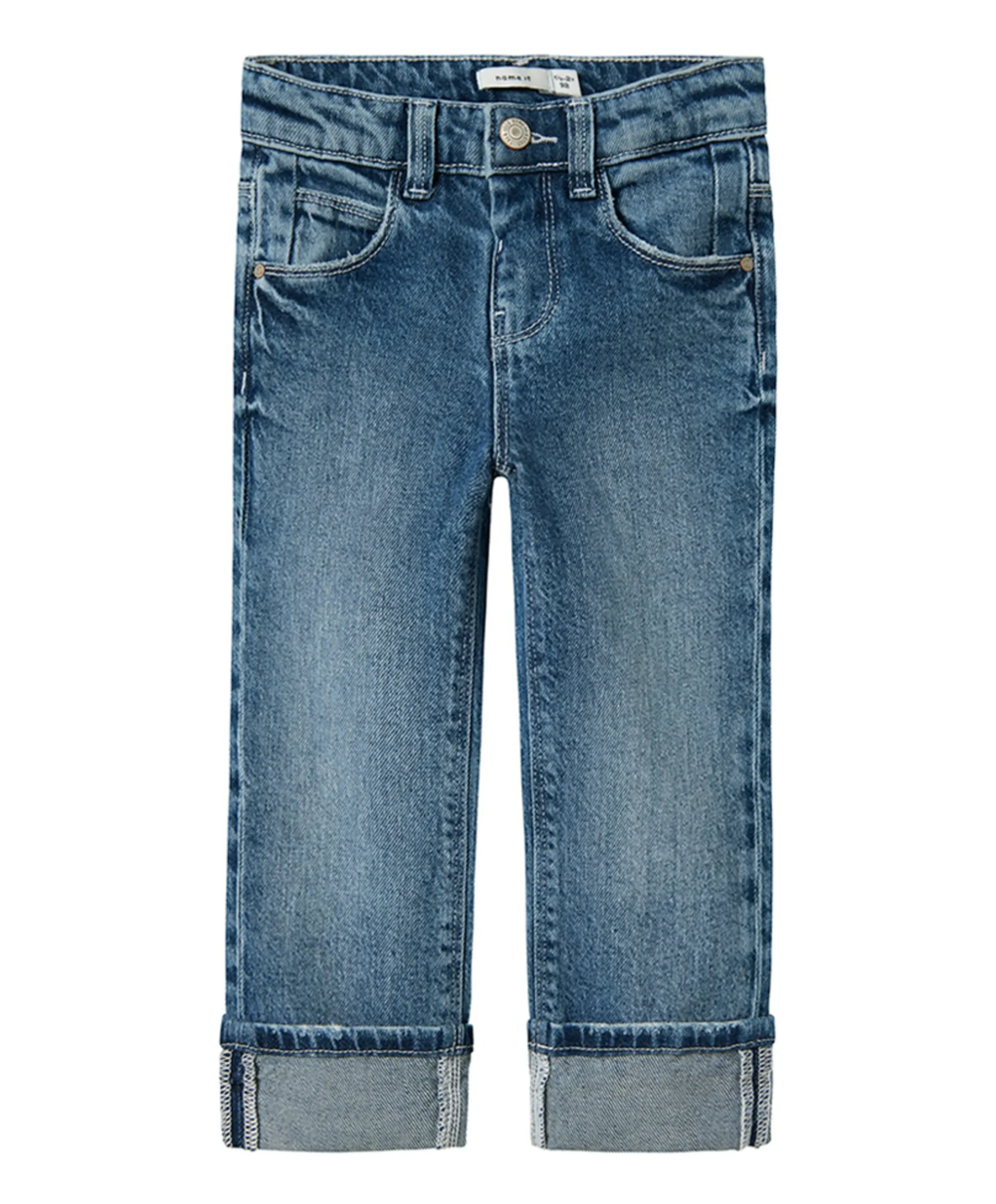 NMFROSE STRAIGHT FOLD 4224-AZ jeans blauw