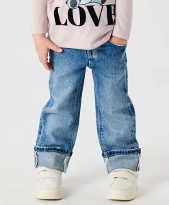 NMFROSE STRAIGHT FOLD 4224-AZ jeans blauw