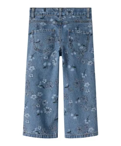 NMFROSE WIDE AOP 2633-IM meisjes jeans blauw