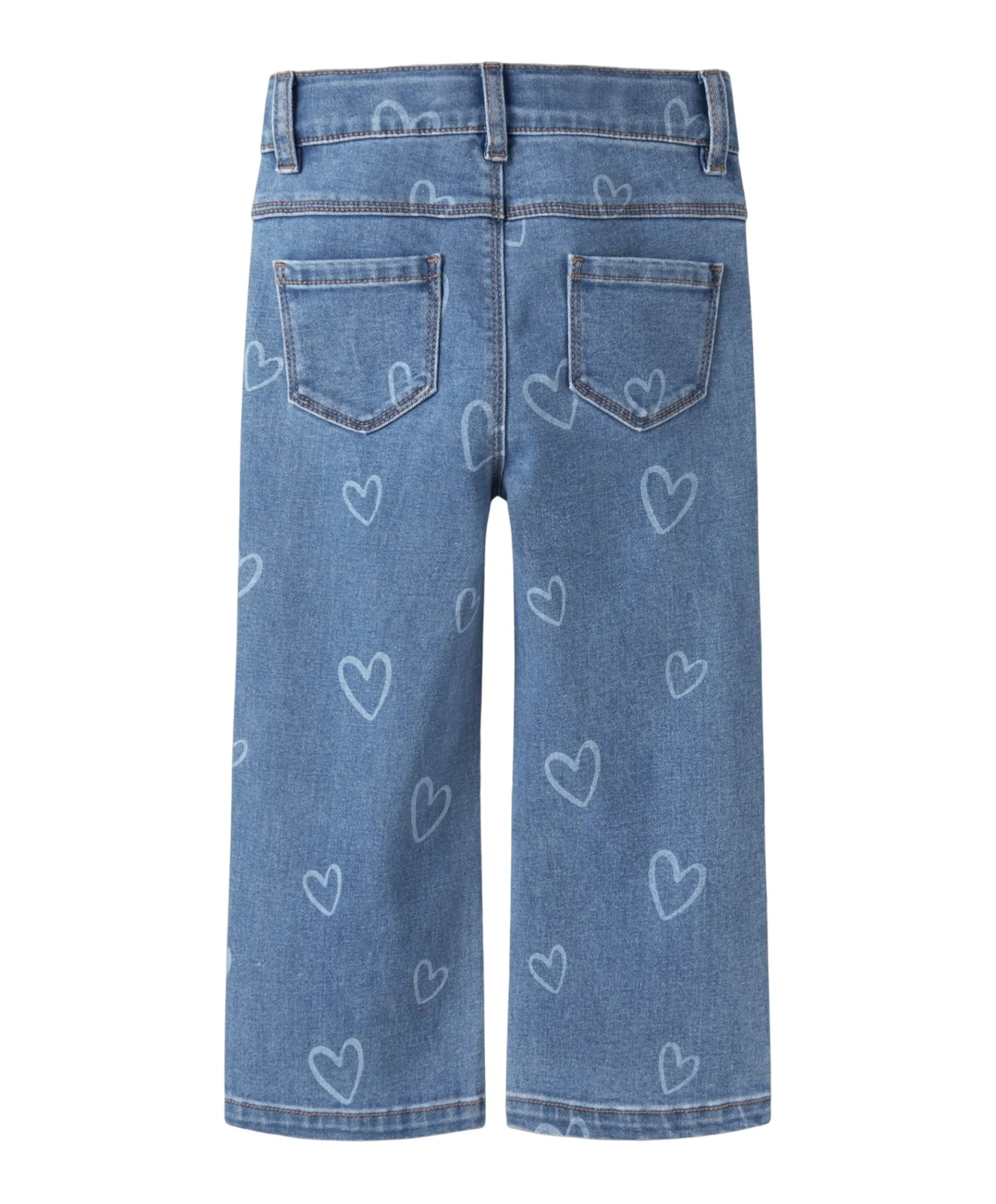 NMFROSE WIDE AOP JEANS 4044-ON NOOS meisjes jeans blauw