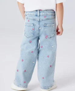 NMFROSE WIDE EMB 2633-FR NOOS meisjes jeans blauw