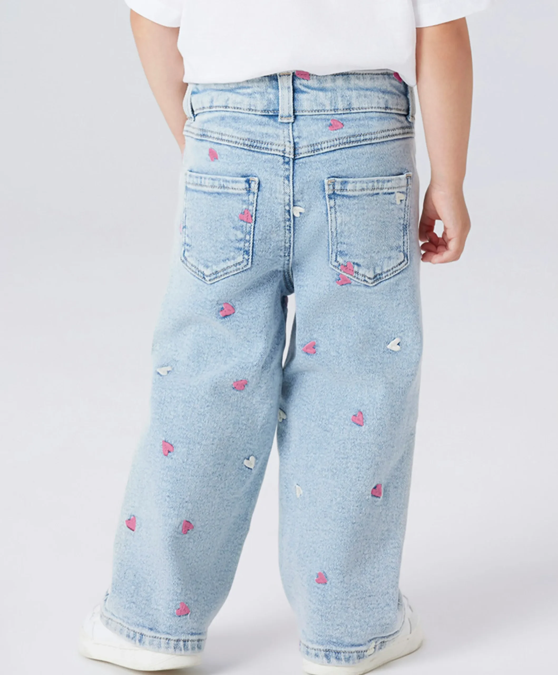 NMFROSE WIDE EMB 2633-FR NOOS meisjes jeans blauw