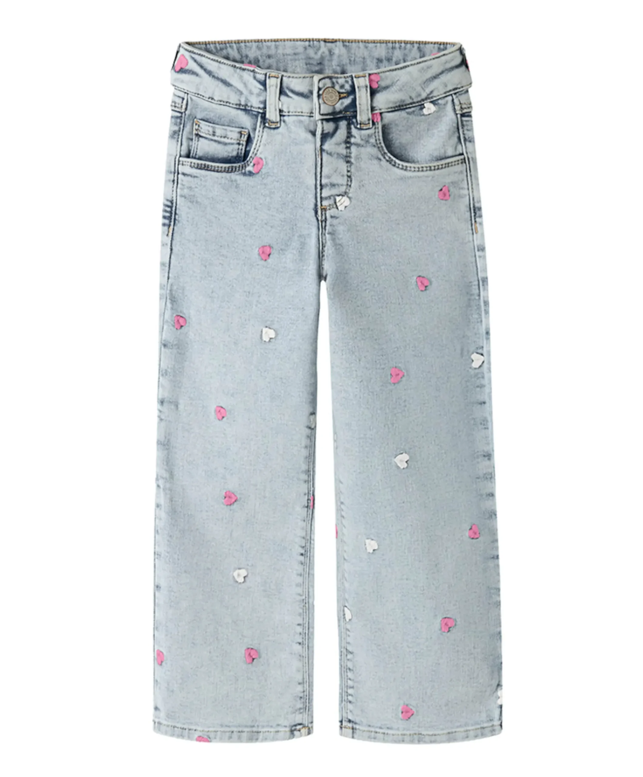 NMFROSE WIDE EMB 2633-FR NOOS meisjes jeans blauw